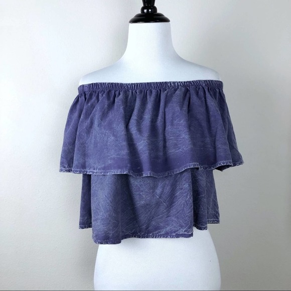 Audrey 3+1 Bamboo Blend Off The Shoulder Top - Picture 2 of 7